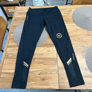 Virus Black Grappler Spats Leggings